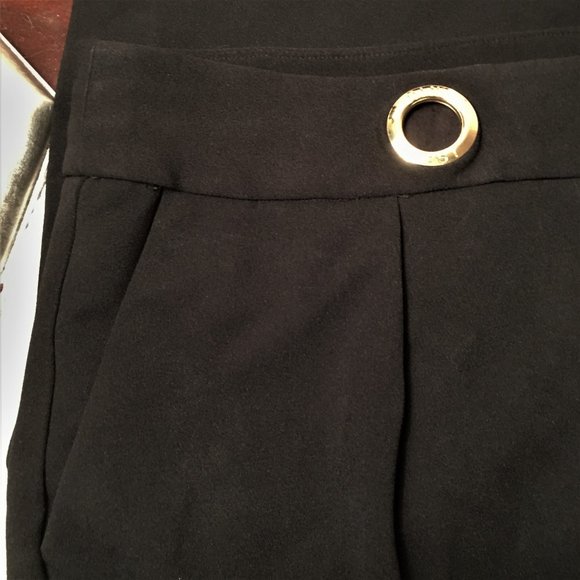 NINE WEST One Pleat Wide Leg Trousers  |  Size 10 - Picture 4 of 12